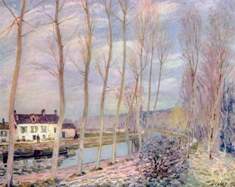 Alfred Sisley Loing-Kanal oil painting image